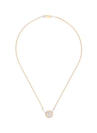 Main View - Click To Enlarge - BUCCELLATI - 'Ramage' diamond 18k gold pendant necklace