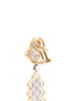Detail View - Click To Enlarge - BUCCELLATI - 'Rombi Pendant' diamond 18k white and yellow gold drop earrings