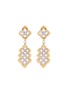 Main View - Click To Enlarge - BUCCELLATI - 'Rombi Pendant' diamond 18k white and yellow gold drop earrings