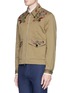 Front View - Click To Enlarge - PAUL SMITH - Floral embroidered cotton-linen coach jacket