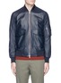 Main View - Click To Enlarge - PAUL SMITH - Lambskin leather bomber jacket