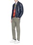 Figure View - Click To Enlarge - PAUL SMITH - Lambskin leather bomber jacket