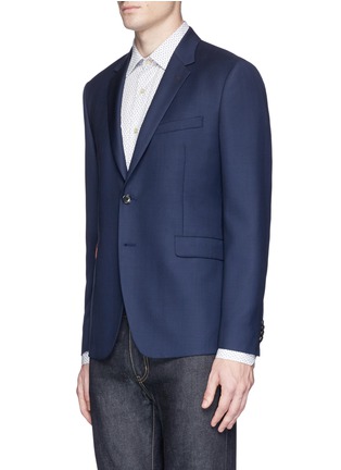 Front View - Click To Enlarge - PAUL SMITH - 'Kensington' wool hopsack soft blazer