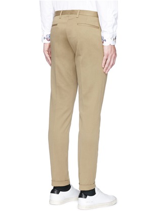 Back View - Click To Enlarge - PAUL SMITH - Cotton-linen twill pants