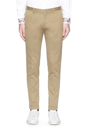 Main View - Click To Enlarge - PAUL SMITH - Cotton-linen twill pants