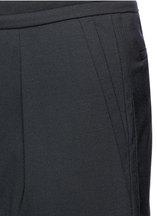 Detail View - Click To Enlarge - PAUL SMITH - Zip cuff wool jogging pants