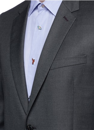 Detail View - Click To Enlarge - PAUL SMITH - 'Soho' wool dot jacquard blazer