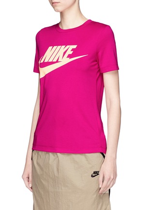 Front View - Click To Enlarge - NIKE - 'Essential' logo print T-shirt