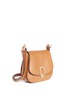 Detail View - Click To Enlarge - MICHAEL KORS - 'Delfina' large leather saddle bag