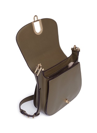  - MICHAEL KORS - 'Delfina' large leather saddle bag