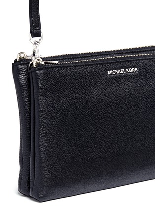  - MICHAEL KORS - 'Adele' double zip leather crossbody bag