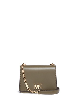 Main View - Click To Enlarge - MICHAEL KORS - 'Mott' large curb chain leather shoulder bag