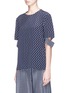 Front View - Click To Enlarge - STELLA MCCARTNEY - 'Yvette' dog print silk crepe top