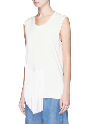 Front View - Click To Enlarge - STELLA MCCARTNEY - Fringe trim tank top