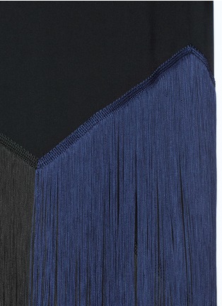 Detail View - Click To Enlarge - STELLA MCCARTNEY - 'Edith' colourblock layered fringe cady top