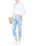 Figure View - Click To Enlarge - STELLA MCCARTNEY - Star print jeans