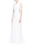 Figure View - Click To Enlarge - STELLA MCCARTNEY - 'Cecilia' one-shoulder cape cady gown