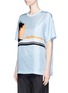 Front View - Click To Enlarge - RAG & BONE - 'Griffin' vacation print oversized silk T-shirt