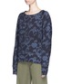 Front View - Click To Enlarge - RAG & BONE - 'Max' abstract print cotton sweater