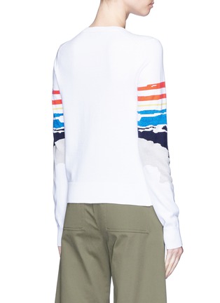 Back View - Click To Enlarge - RAG & BONE - 'Nicki' vacation graphic intarsia knit sweater