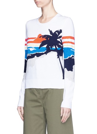 Front View - Click To Enlarge - RAG & BONE - 'Nicki' vacation graphic intarsia knit sweater