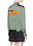 Back View - Click To Enlarge - RAG & BONE - 'Roth' vacation motif embroidered satin collared jacket
