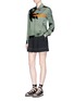 Figure View - Click To Enlarge - RAG & BONE - 'Roth' vacation motif embroidered satin collared jacket
