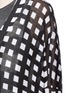Detail View - Click To Enlarge - RAG & BONE - 'Michaela' check sheer cardigan