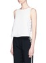 Front View - Click To Enlarge - RAG & BONE - 'Eliza' side lace-up top
