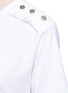 Detail View - Click To Enlarge - VICTORIA, VICTORIA BECKHAM - Mock button epaulette cotton T-shirt