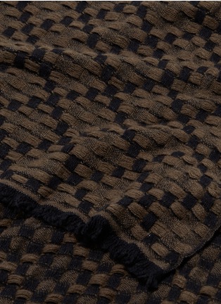 Detail View - Click To Enlarge - ISABEL MARANT - 'Enery' check cashmere scarf