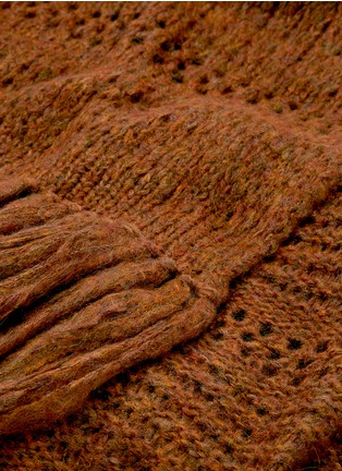 Detail View - Click To Enlarge - ISABEL MARANT - 'Dylan' stripe chunky knit scarf