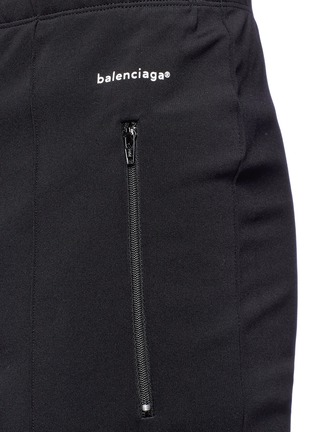 Detail View - Click To Enlarge - BALENCIAGA - Zip pocket tech jersey jogging pants