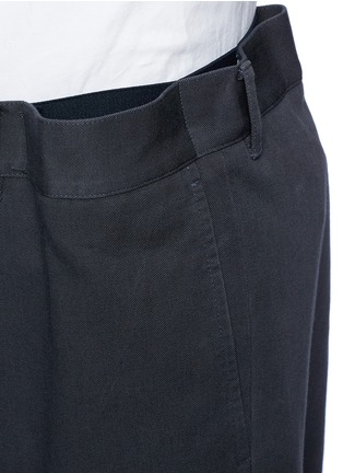 Detail View - Click To Enlarge - BALENCIAGA - Elastic waist twill wide leg pants
