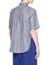 Back View - Click To Enlarge - BALENCIAGA - Stripe boxy fit shirt