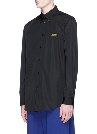 Front View - Click To Enlarge - BALENCIAGA - 'Homme' embroidered shirt