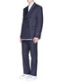 Figure View - Click To Enlarge - BALENCIAGA - Virgin wool herringbone blazer