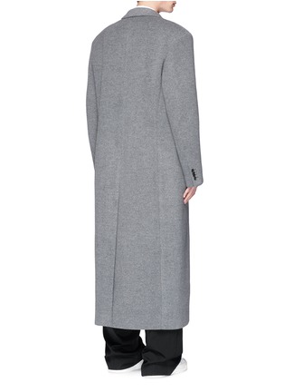 Back View - Click To Enlarge - BALENCIAGA - Brushed virgin wool long coat