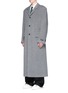Figure View - Click To Enlarge - BALENCIAGA - Brushed virgin wool long coat