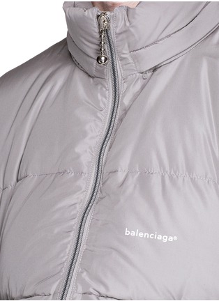 Detail View - Click To Enlarge - BALENCIAGA - Curved hem down puffer jacket