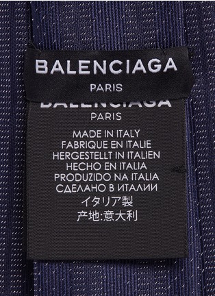 Detail View - Click To Enlarge - BALENCIAGA - Metallic stripe jacquard tie