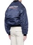 Back View - Click To Enlarge - BALENCIAGA - Presidential logo print padded bomber jacket