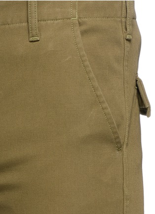 Detail View - Click To Enlarge - BALENCIAGA - Drawstring cuff twill pants
