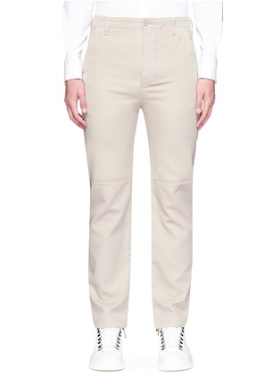 Main View - Click To Enlarge - BALENCIAGA - Drawstring cuff twill pants