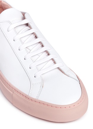 Detail View - Click To Enlarge - COMMON PROJECTS - 'Achilles Low' leather sneakers