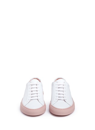 Front View - Click To Enlarge - COMMON PROJECTS - 'Achilles Low' leather sneakers
