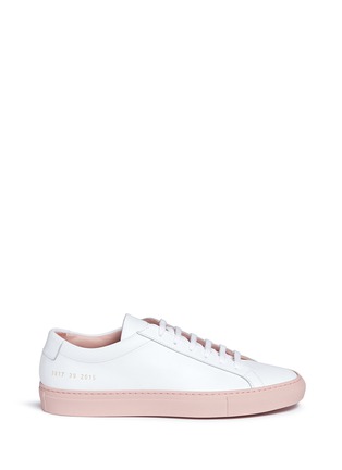 Main View - Click To Enlarge - COMMON PROJECTS - 'Achilles Low' leather sneakers