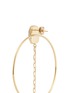 Detail View - Click To Enlarge - ISABEL MARANT ÉTOILE - 'Dancing' ceramic cabochon chain drop hoop earrings