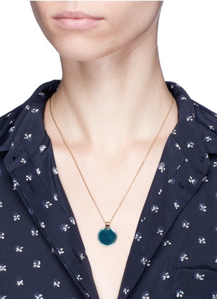 Figure View - Click To Enlarge - ISABEL MARANT ÉTOILE - 'Featuring' enamel disc necklace