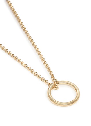 Detail View - Click To Enlarge - ISABEL MARANT ÉTOILE - 'Nirvana' hoop pendant chain necklace